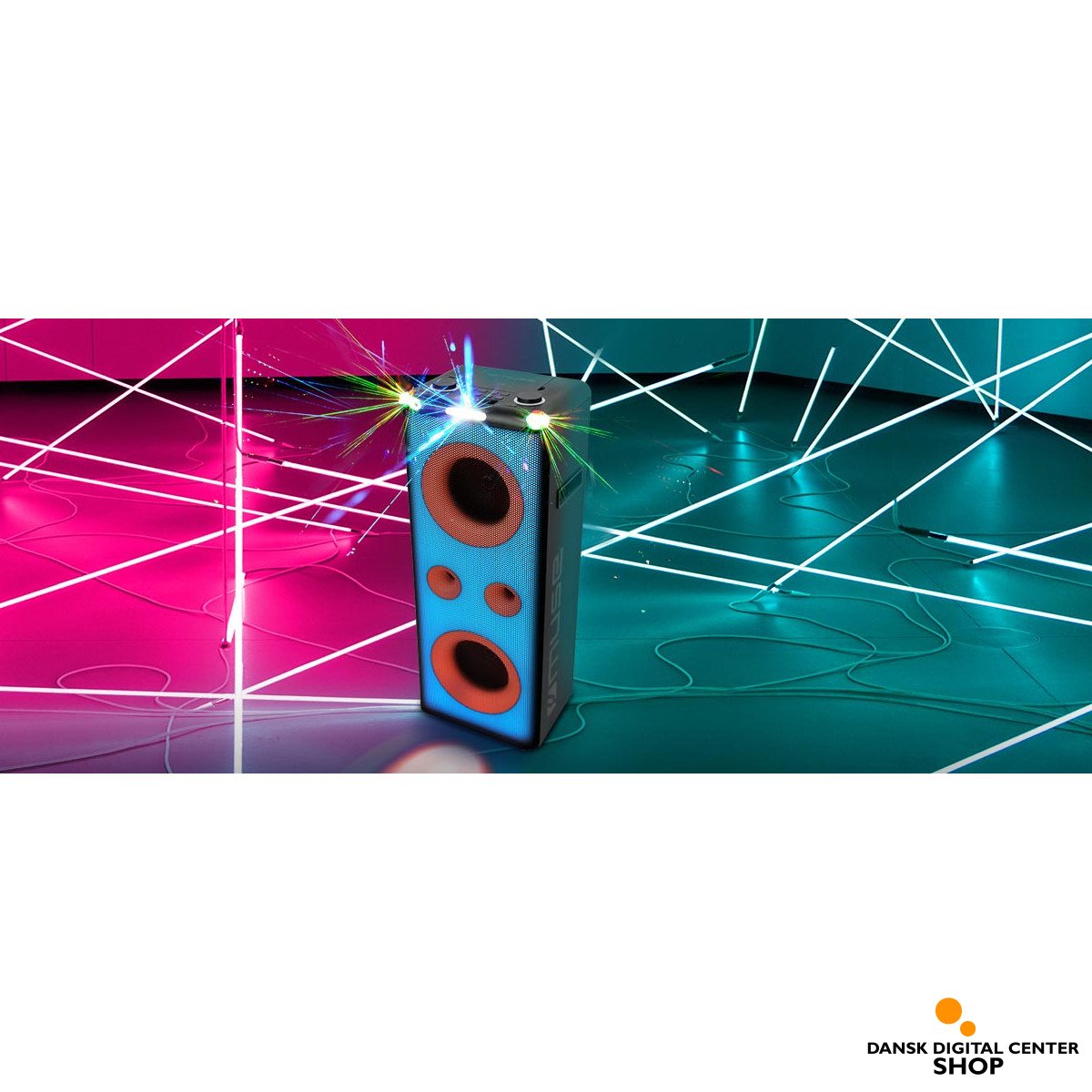 Muse M 1958 DJ Party Speaker BT CD USB Full Led 500W