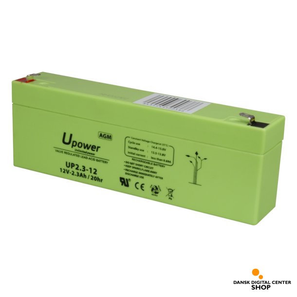 12V 2.3Ah Batteri - passer til URFOG tgekanon