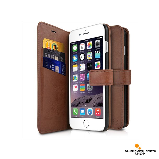 ITSKINS Wallet Book Case - til iPhone 6/6S/7/8 - Brun