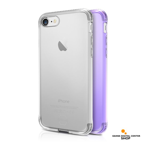 ITSKINS Slim Protect Gel Case - il iPhone 6 Plus/6S Plus /7 Plus/8 Plus - 2 stk. Klar + Lilla