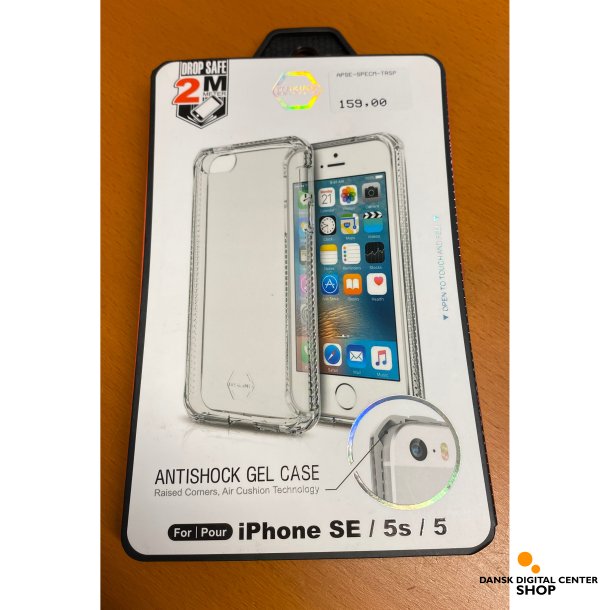 ITSKINS Antishock Gel Case - til iPhone SE/5/5s - transparent
