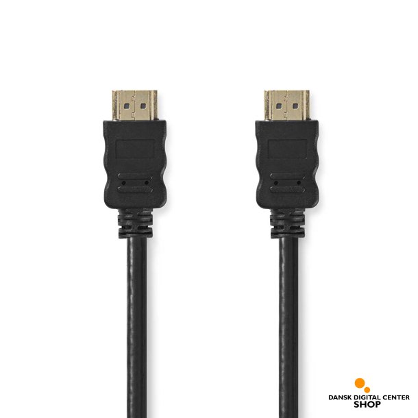 High Speed &#8203;&#8203;HDMI kabel med Ethernet - sort.