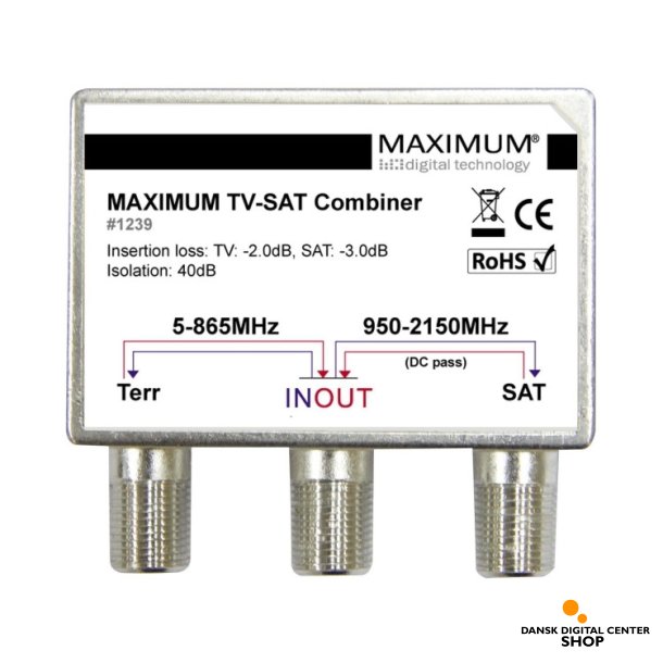 Maximum TV-Sat combiner