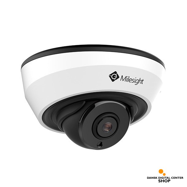 Milesight AI indendrs mini IR-dome, 5,0MP, 2,8mm, Starvis 0,002lux, PoE, 20m IR