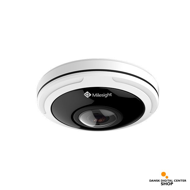 Milesight 360 Panorama Fisheye, 5MP IP-kamera, 15m IR