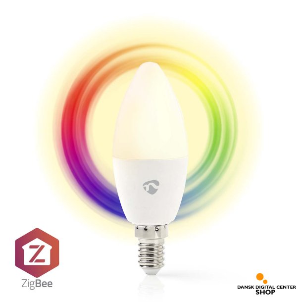 Nedis SmartLife-ZigBee Fuld Farve Pre, Wi-Fi, E14, 470 lm, 4.9W  1 stk.