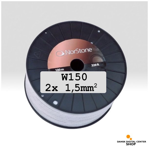 NorStone W150 Hjttalerkabel Hvid - 100 meter
