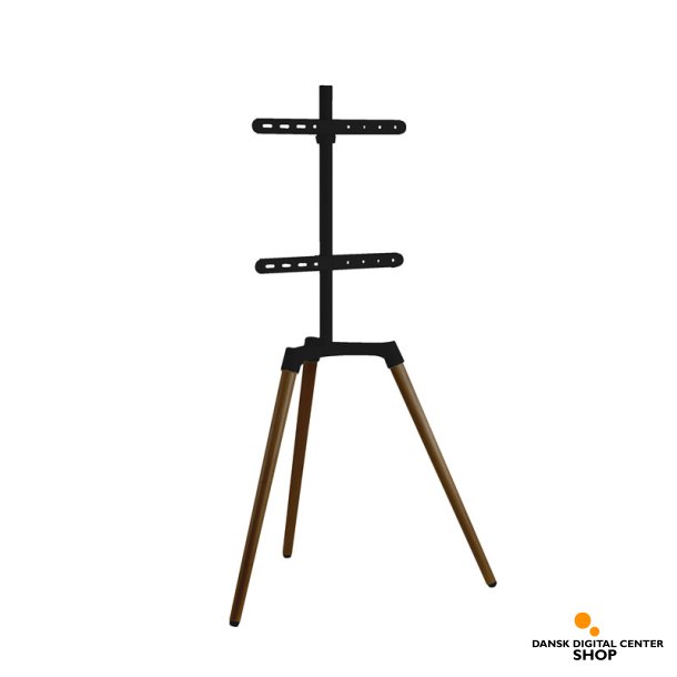 Sinox Tripod TV gulvstand med drejbar top. 50"-65". Mrkt tr/sort