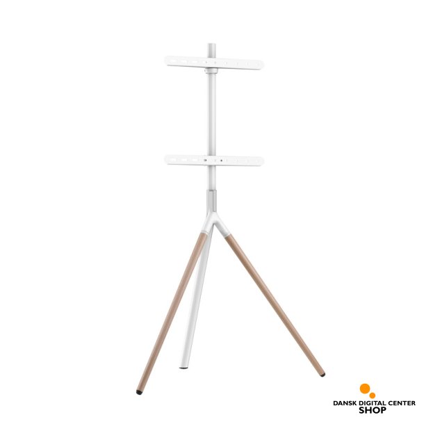 Sinox Tripod TV gulvstand m. kabelskjuler. 45"-65". Lyst tr/hvid