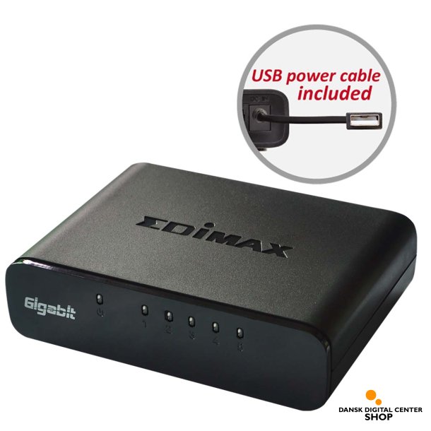 Edimax Netvrk Switch Gigabit 5-Port, ES-5500G V3.